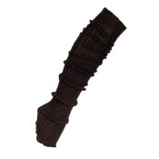 svart stickad benvärmare 60 cm som täcker vadenneongul stickad benvärmare 60 cm som täcker vaden, perfekt till balett