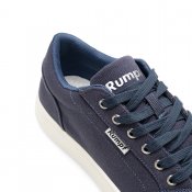 Jeansblå dansskor sneakers med plastsula. Dansskor med snurrplatta. Modell Leo från Rumpf.