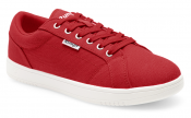 Leo dansskor från Rumpf. Danssneakers i canvastyg, röd färg med vit plastsula.