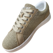 Danssneakers Leo i färgen sand beige. Dansskor från Rumpf i tyg. Till bugg, lindy hop, boogie woogie, fox, linedance m.m.