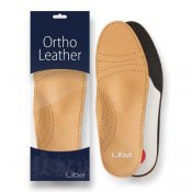Deluxesula som ger stöd för foten. Pelott, dämpning, hålfotsstöd m.m. Liba Ortho Leather.