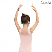 Rosa balettdräkt utan ärmar barnmodell. Shanice från Sansha.