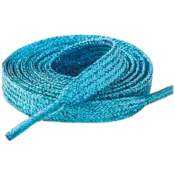 Blå skosnören 120 cm långa. Blåa skosnöre som är platta.