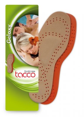 Gelaxy Tacco Footcare gelesula med pelott och häldämpning.