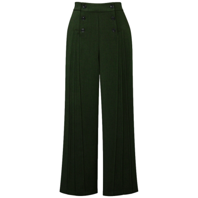 Swingbyxor, dansbyxor, kostymbyxor, gröna byxor. Hög midja.